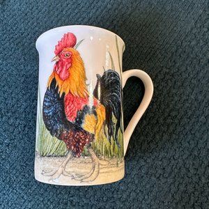 Kent Pottery Chicken &. Rooster Coffee Cup Mug 10oz, $10